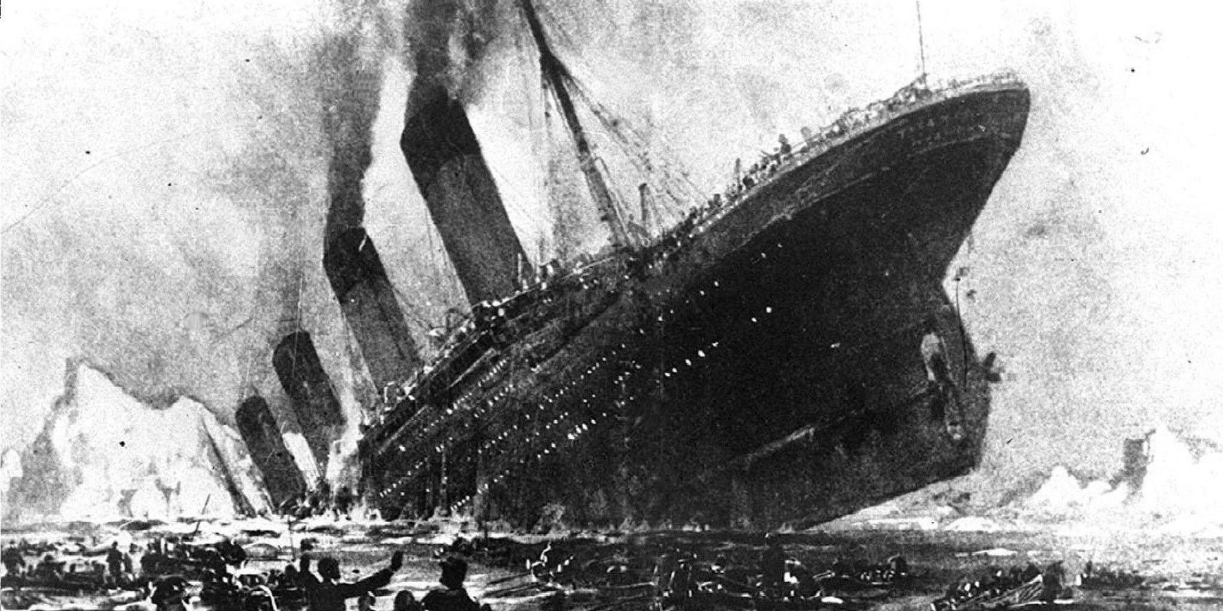 Grafika a Titanic luxushajó elsüllyedéséről (MTI FOTO/EPA)